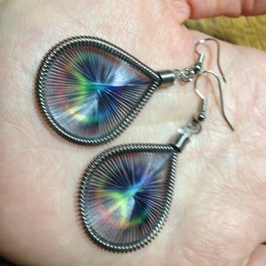 🌈 ✌️Rainbow Peace Sign Earrings BOGO